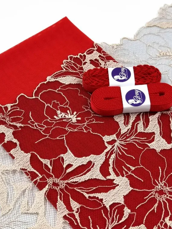 05-98 сеткой красный и отделкой красный 100