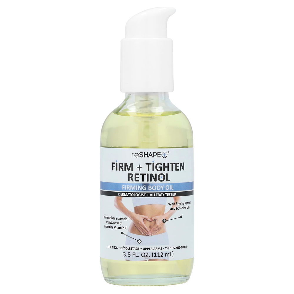 Reshape Plus, Retinol, укрепляющее масло для тела, ретинол, 112 мл (3,8 жидк. унц.)