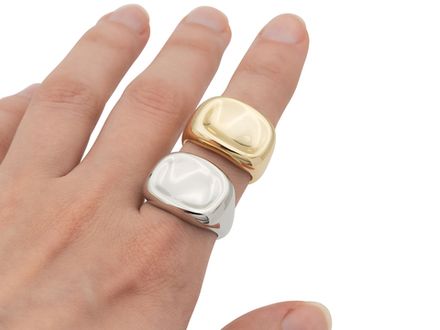 Перстень прямоугольный 16мм, неразъемный