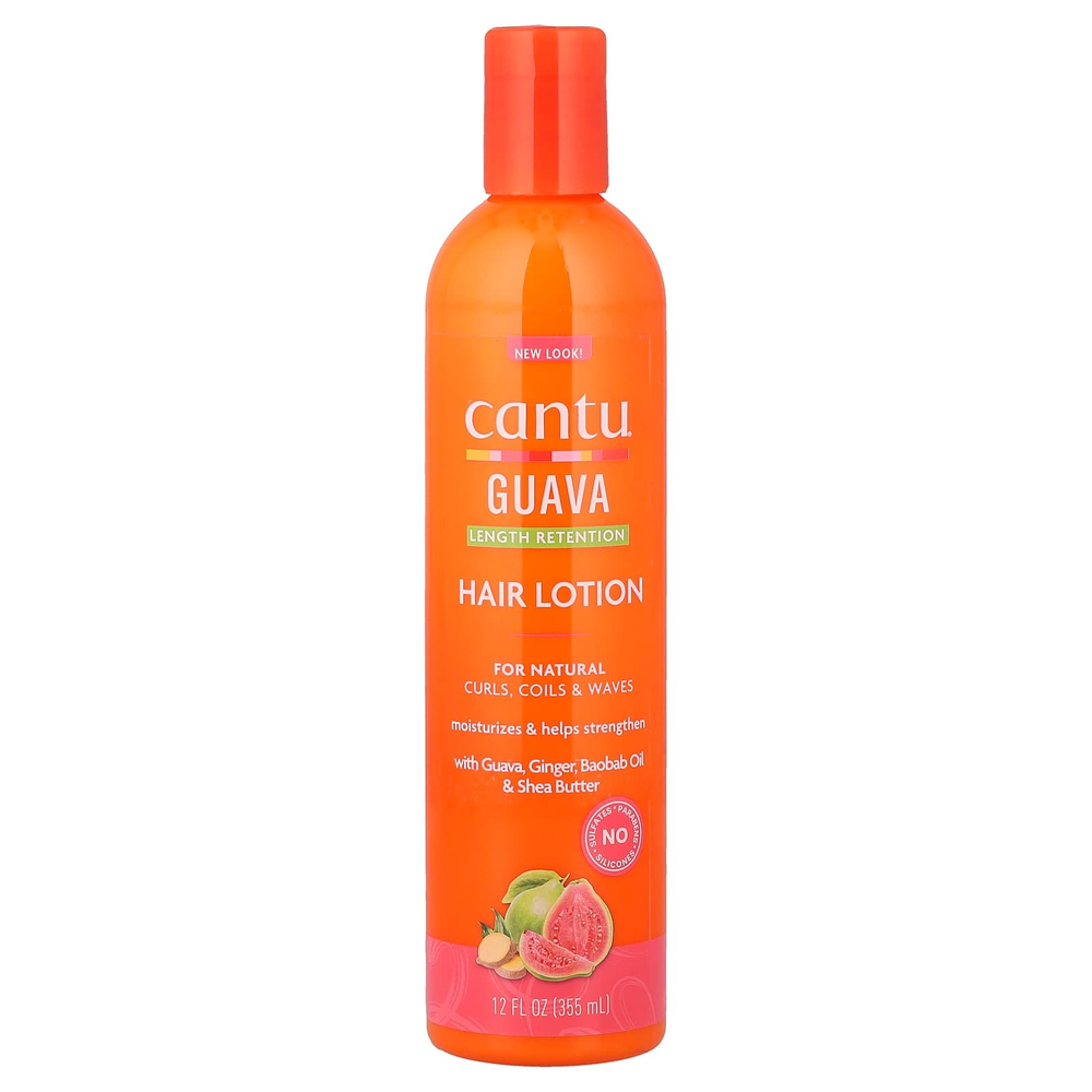 Cantu, лосьон для волос с гуавой, для естественных локонов, завитков и завитков, 354 мл (12 жидк. унций)