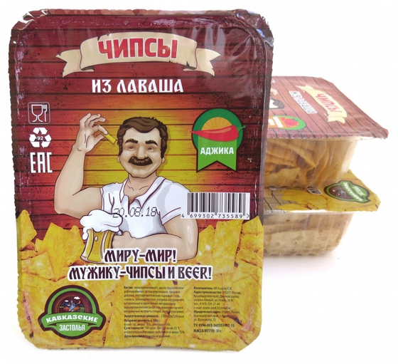 Лаваши Аджика 100гр х 16шт