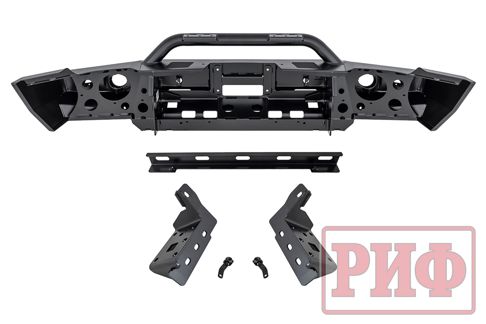 Бампер силовой передний TANK 300 c защитной центр. дугой, под штатные фары РИФ