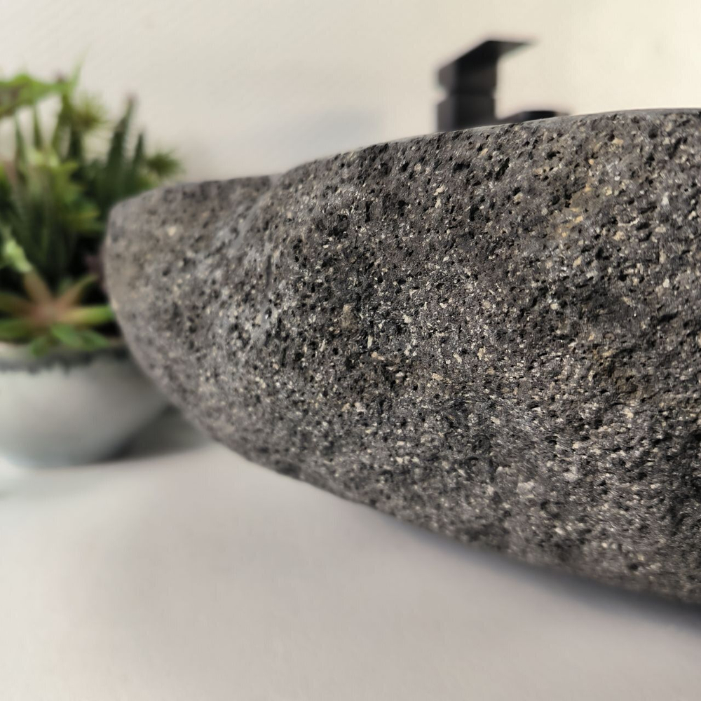 Каменная раковина из речного камня RS-05242 (57*45*16) 0862 из натурального камня