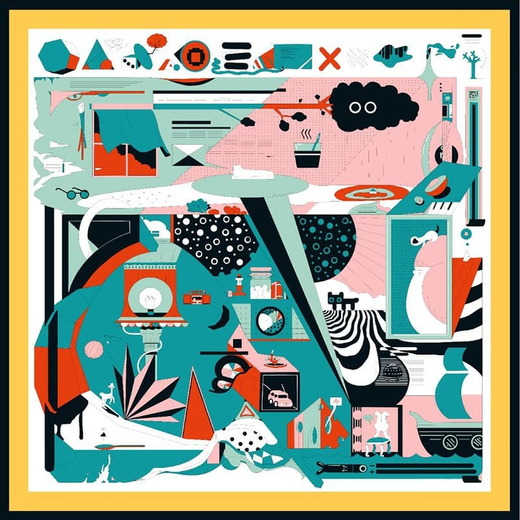 Платок 90x90 см AV-HA85304