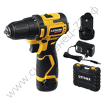 STEHER 12 В, 35 Н·м, 2 АКБ (2 А·ч), бесщеточная дрель-шуруповерт, кейс (CDB-120-2)