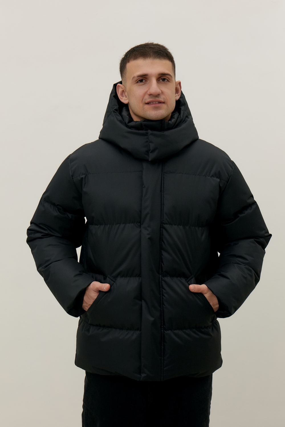 Пуховик MAN, черный