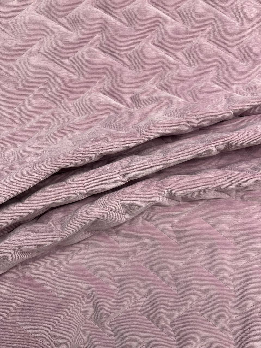 Курточная ткань стеганая хлопок с п/э и холлофайбером Herno double face розовая/баклажановая