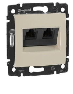 Legrand розетка 4131 INT с рамкой 1 с/к