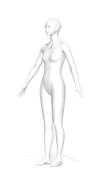 3D аватар манекена Моника