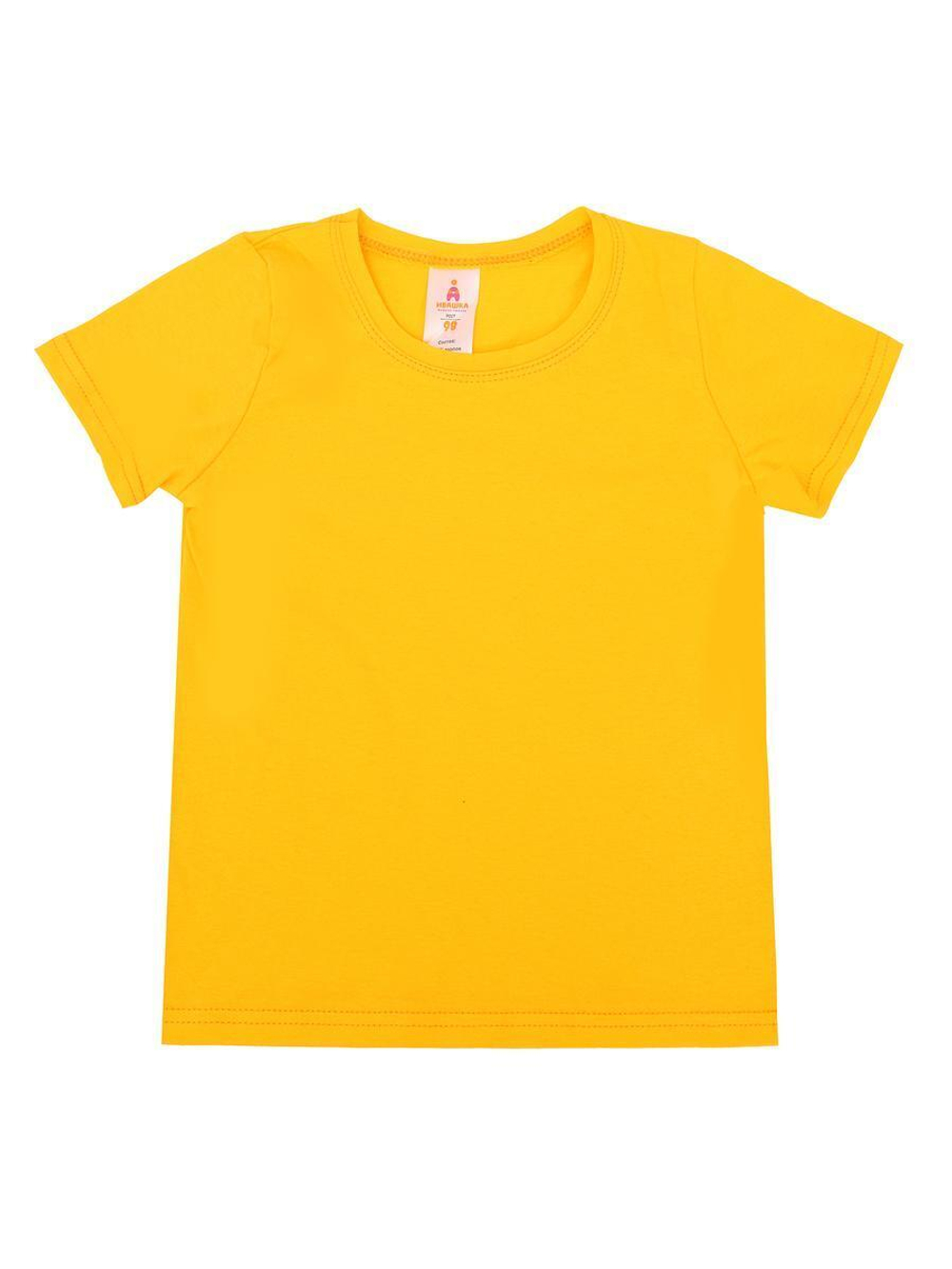 Футболка д/девочки "Френки-18" Ф-178/18 р.104, Жёлтый (Ивашка), 1 шт.