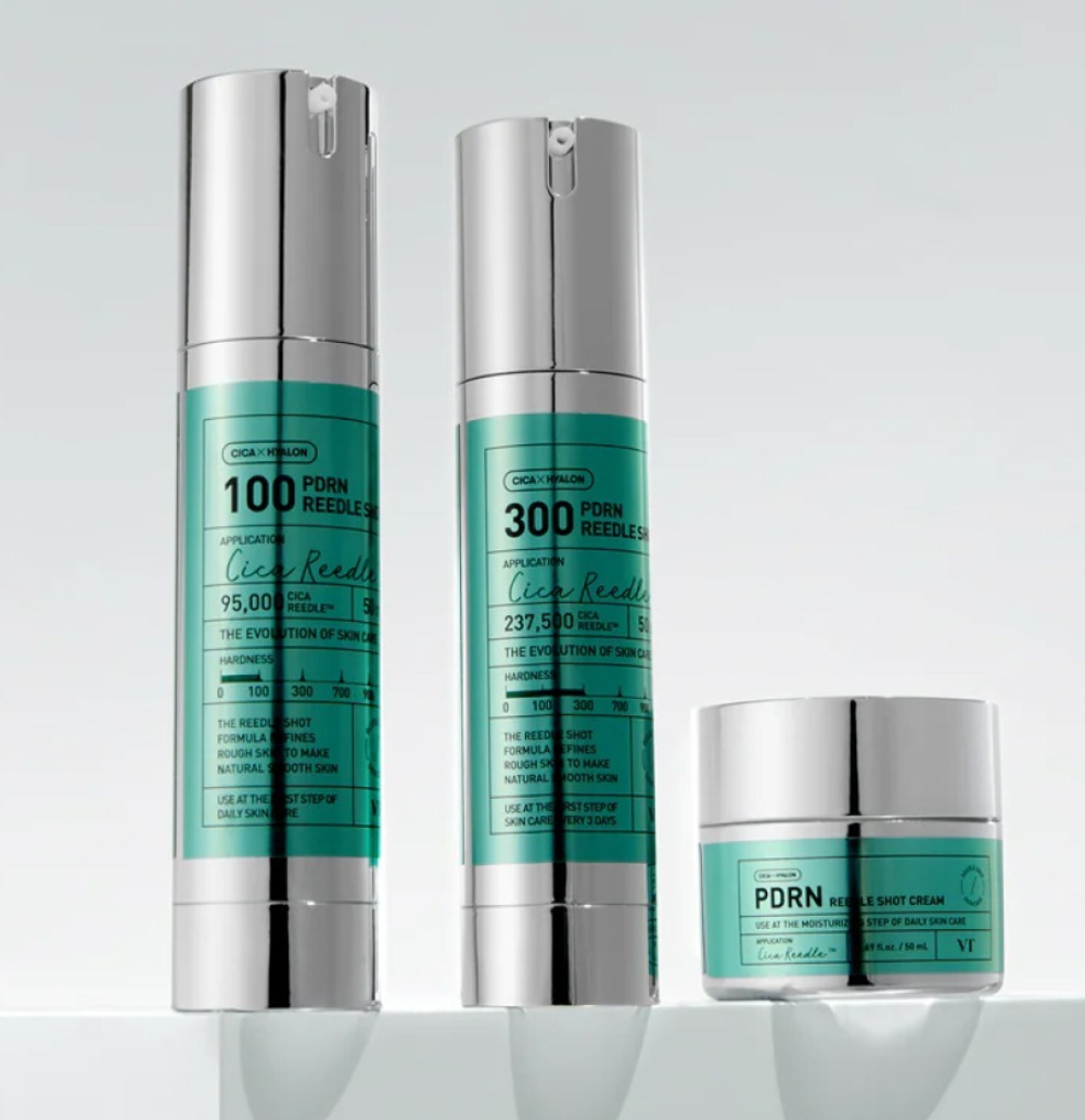 VT Cosmetics PDRN Reedle Shot 300 интенсивная бустер-сыворотка с ПДРН и микроиглами