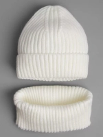 Шапка детская и снуд осень