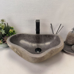 Раковина из речного камня RS-63650 (54*39*15) 0122
