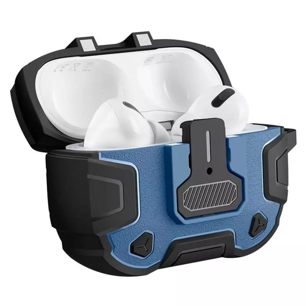 Усиленный чехол синего цвета от Nillkin, серия Bounce Pro Case для наушников AirPods Pro 2