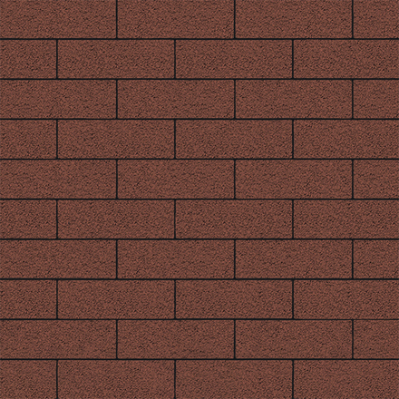 Тротуарная плитка ПРЯМОУГОЛЬНИК 300х100 мм - Гранит Красный