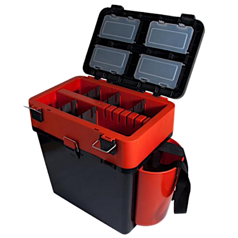 Ящик зимний Helios FishBox Двухсекционный 19л Оранжевый