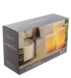 Bright LED-10 Набор светодиодных свечей (3шт.) с дистанционным управлением