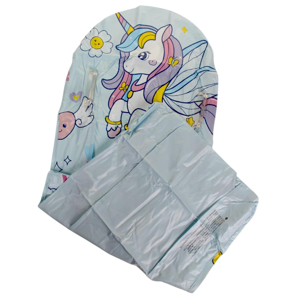 Матрасс с ручками детский 110 см, цв. голубой, с-30564