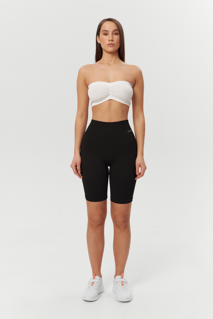 Бесшовный топ-бандо со стяжкой на груди