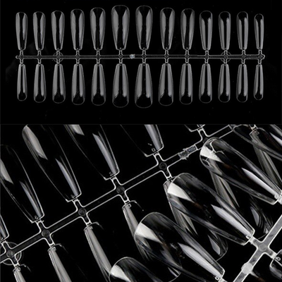 Типсы гелевые глянцевые 240 шт (балерина)