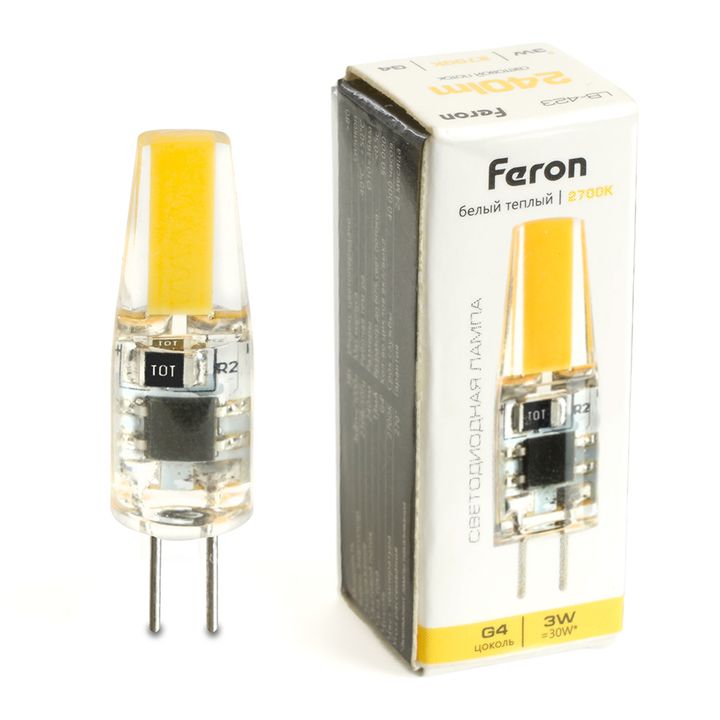 Лампа светодиодная Feron LB-423 G4 3W 230V 2700K 51167