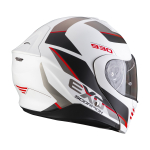 SCORPION EXO-930 NAVIG WHITE/BLACK/RED