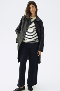 H&M Трикотажный топ в рубчик для беременных, полоски