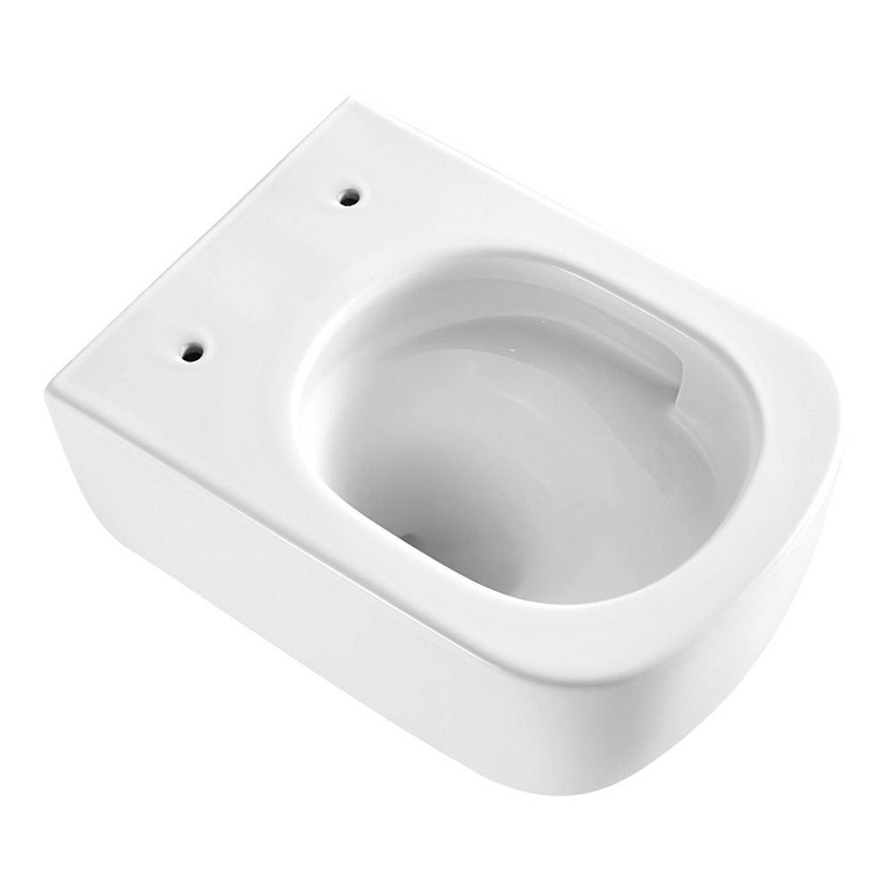 Унитаз подвесной Azario CAMPO 510х360х365 безободковый, система смыва скрытое "Торнадо", с быстросъемным сиденьем микролифт (AZ-1883WH)