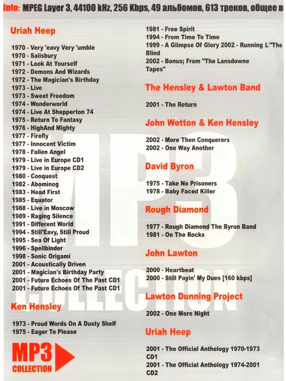 Uriah Heep (MP3-USB)