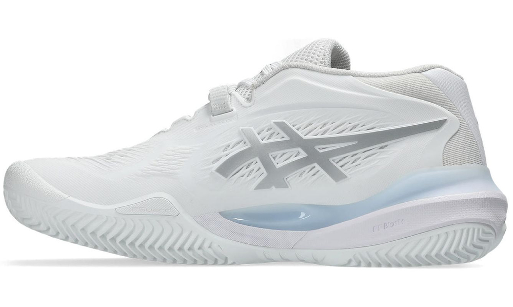 Женские теннисные кроссовки Asics Gel-Resolution X Clay - white/pure silver