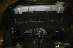 Защита картера двигателя, КПП (2 мм, сталь) для Suzuki Vitara 2015- (V - 1.6TD; 1.6 AT 4WD), Suzuki SX4 2013- (V - 1.6 AT) Sheriff.23.2514