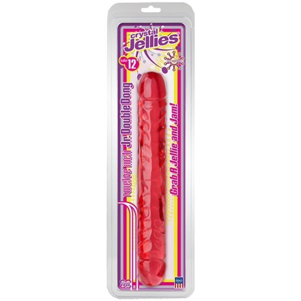 Двусторонний фаллос розовый 12" (Цвет: розовый)