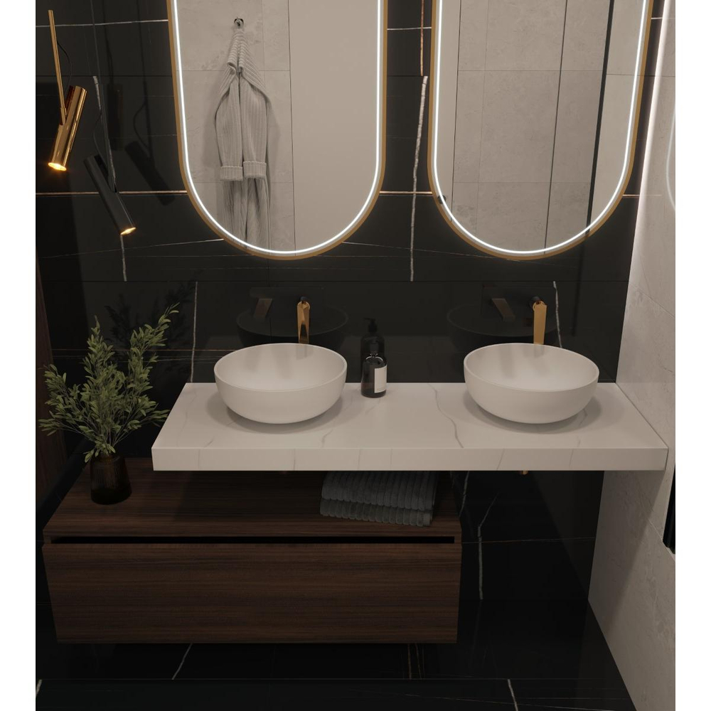Столешница под раковину Boheme Armadi Art Flat 140 869-140-CLCT, CALACATTA