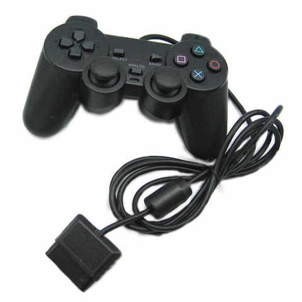 Проводной геймпад DualShock 2 для PS2 (цвет черный)