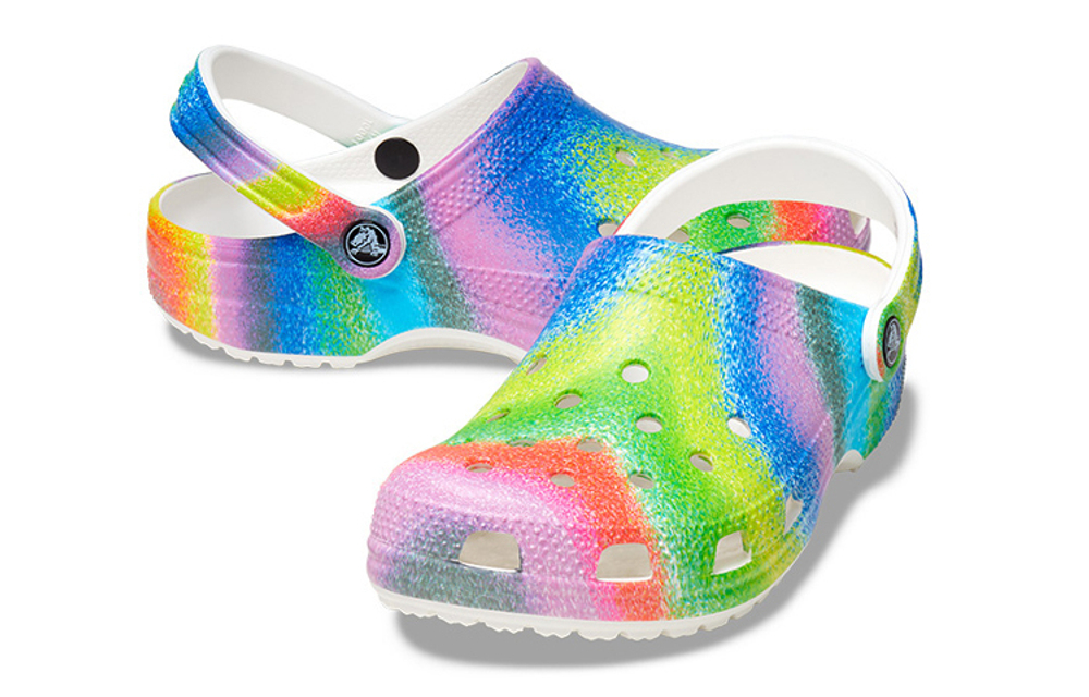 Crocs Classic Clog Interstellar rendering hole sports sandals for men and women the same pink green