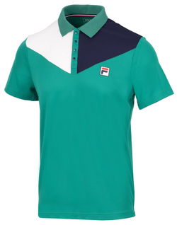 Мужское теннисное поло Fila US Open Nilo Polo - ultramarine green