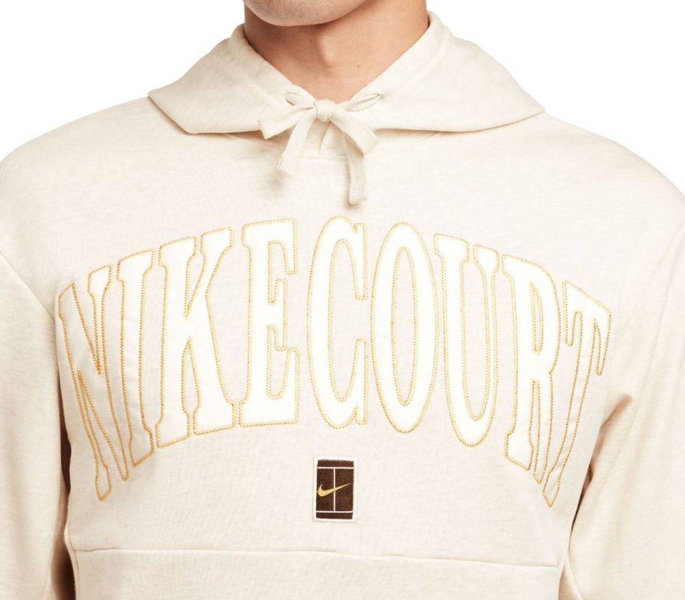 Мужская теннисная кофта Nike Heritage Court Fleece - Бежевый