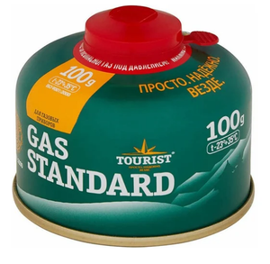 Газ баллон GAS STANDARD (TBR-100) для портативных приборов - 100 г,резьбовой, Tourist