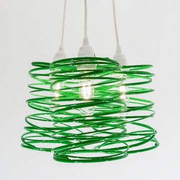 люстра Spiral Nest Cluster 3 Light Chandelier By Zac Ridgely ( зеленый )