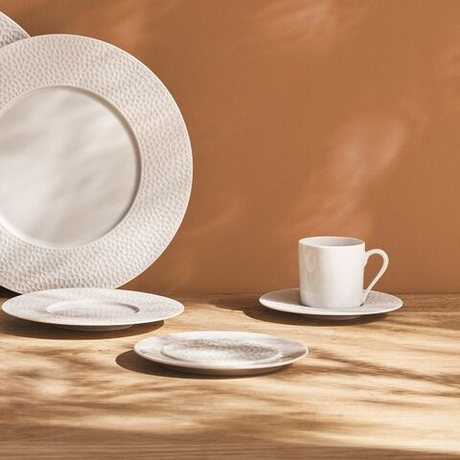 Блюдце для кофейной чашки 12.6см Guy Degrenne Collection L Fragment белое