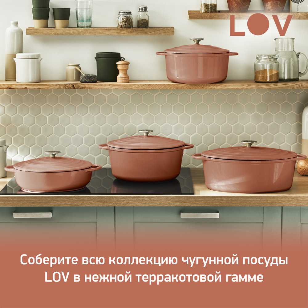 Кастрюля с крышкой Tefal LOV 25 см E2600404