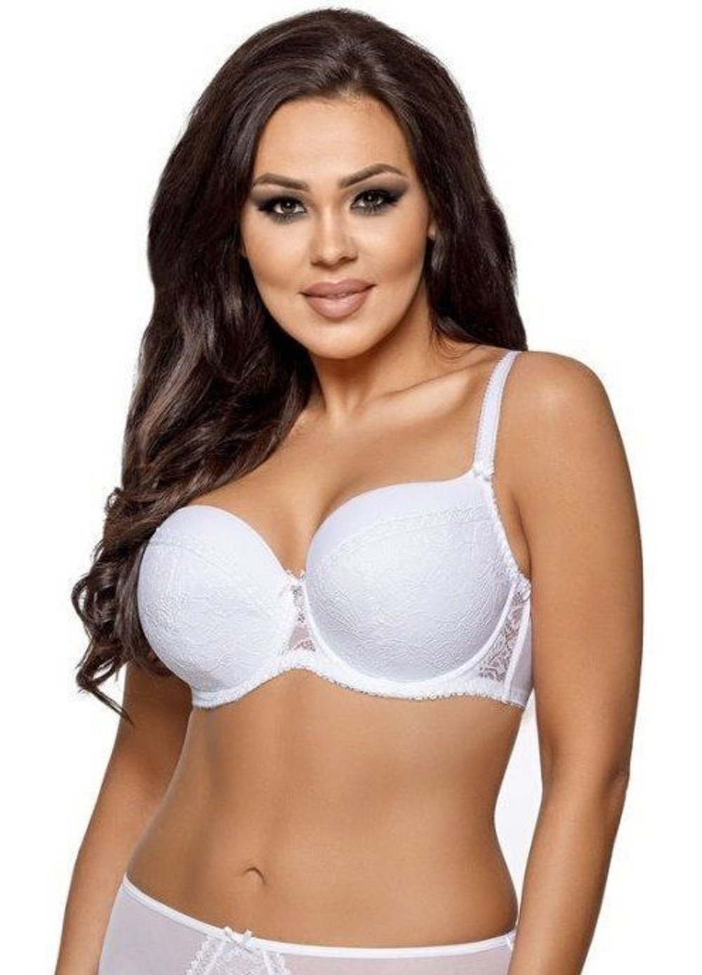 Классический бюстгальтер на косточках (Размер: 80C) (Цвет: черный)