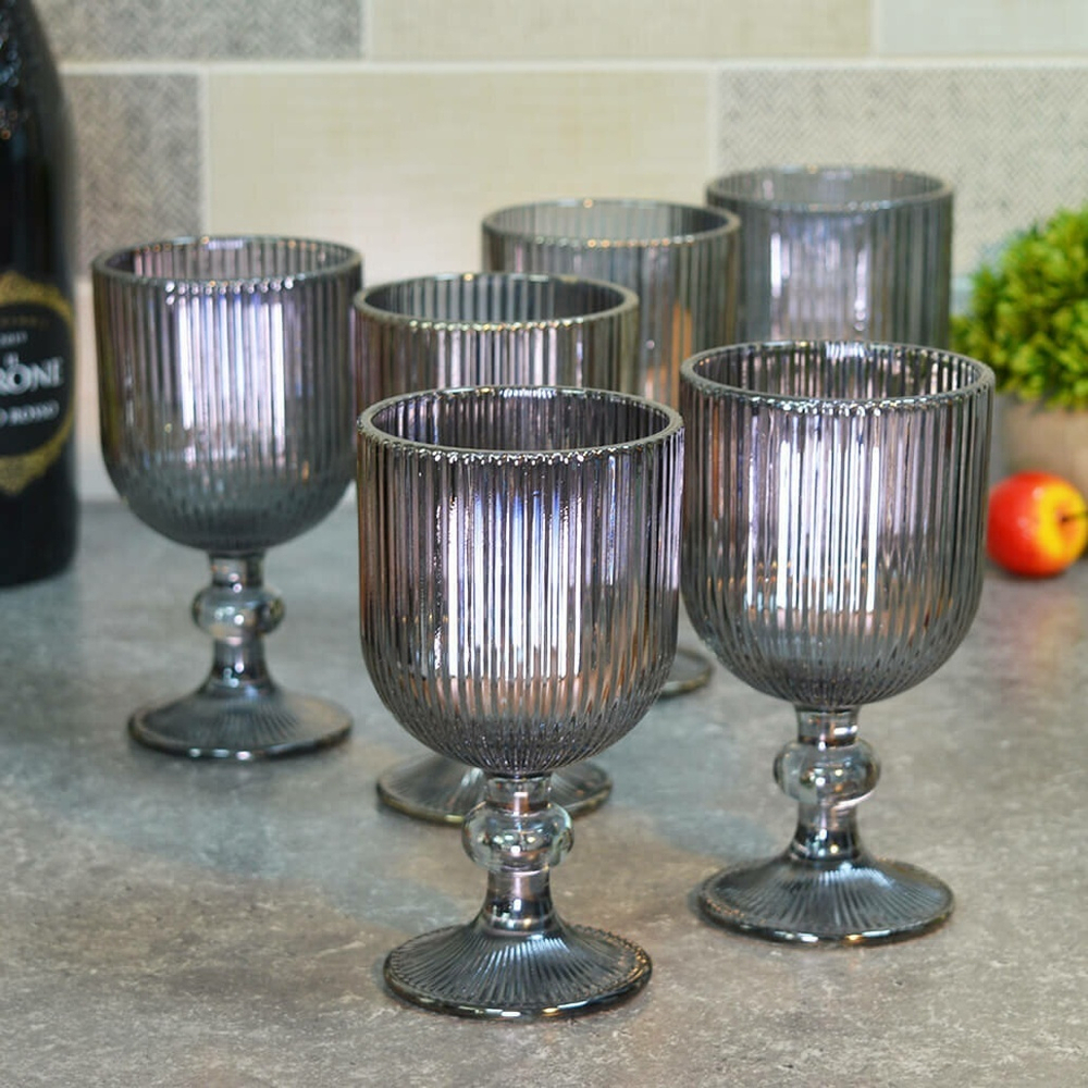 Набор бокалов 6шт 260мл, цветное стекло