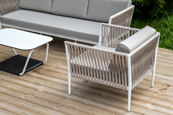 "Касабланка" лаунж-зона плетеная из роупа 5-местная, цвет бежевый