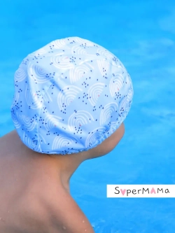 Шапочка для плавания детская непромокаемая для бассейна