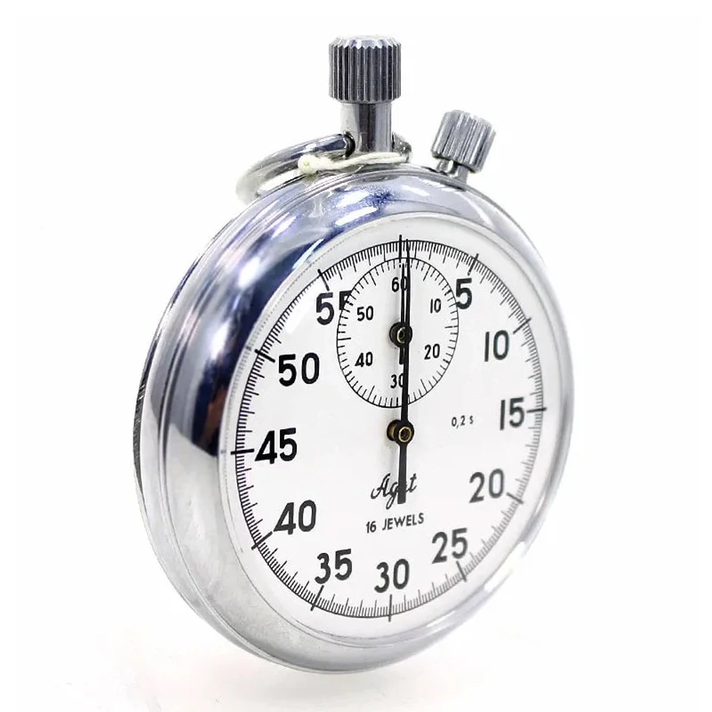 Секундомер механический двухкнопочный АГАТ СОСпр-2б-2-010, СОСпр-2б-2-010