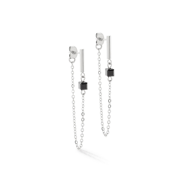 Серьги Coeur de Lion Black-Silver 5076/21-1317