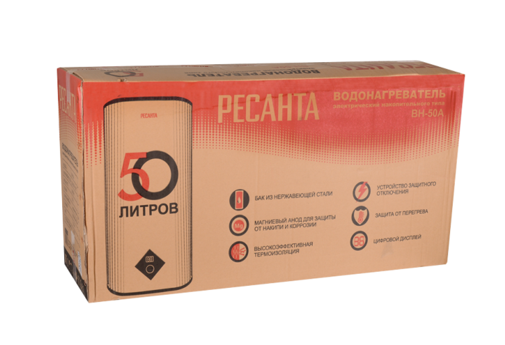 Водонагреватель накопительный ВН-50А Ресанта