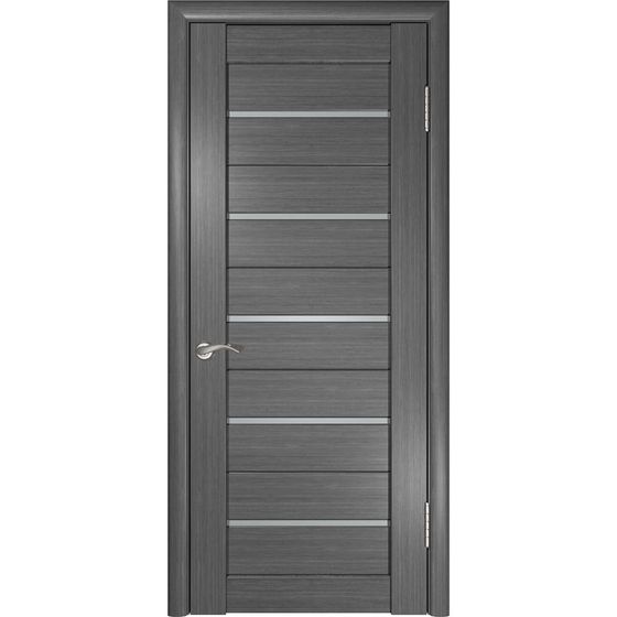 Купить Межкомнатная дверь экошпон Legend ЛУ-22 серый стекло матовое