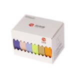 Декоративная клейкая лента Alingar, 0,9 см х 3 м, 6 шт, "Коричневый, фиолетовый, зеленый, оранжевый", ассорти, узкий, в индивидуальной упаковке